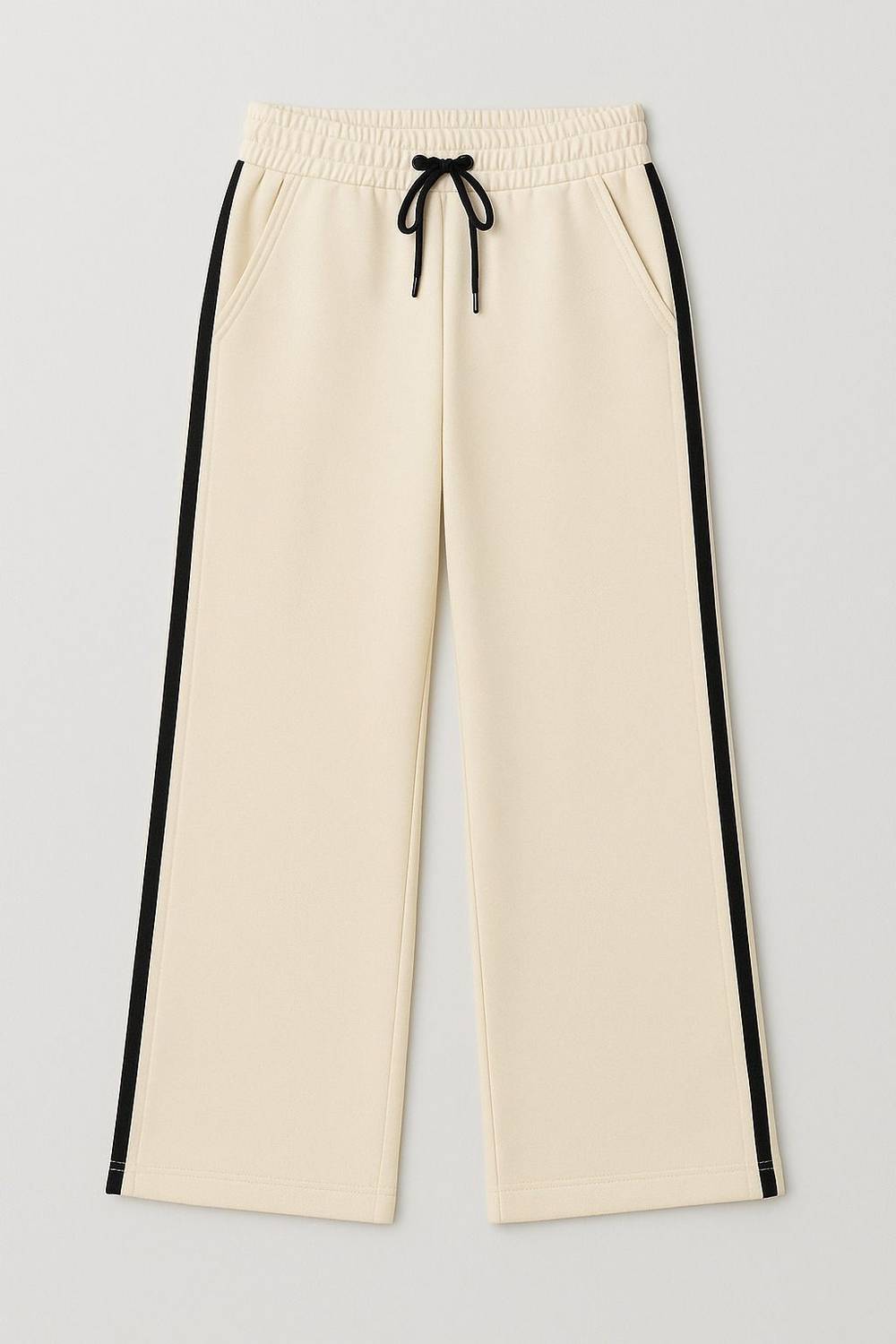 KEESUN Men Beige Black Track Pants - Image 5