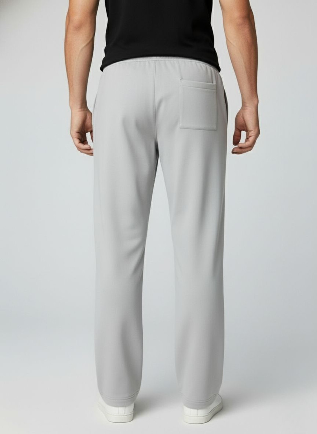 Image of INDICLUB Loose Fit Men Silver Trousers
