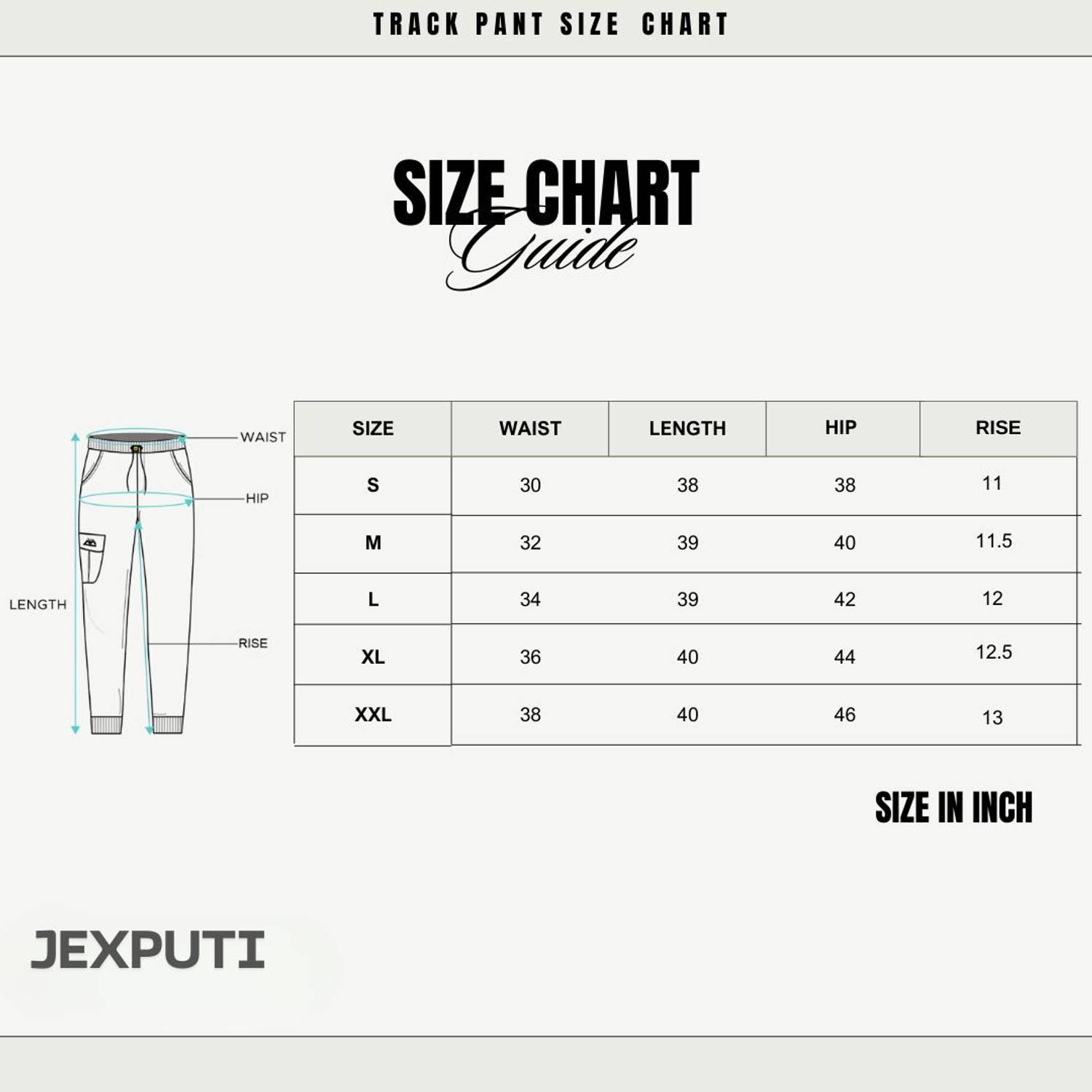 JexPuti Men Beige Track Pants - Image 5