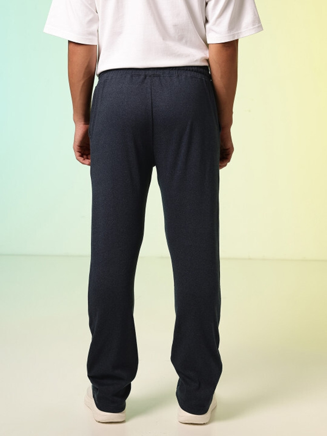 Image of HRX by Hrithik Roshan Pack of 2 Men Printed Olive, Blue Track Pants