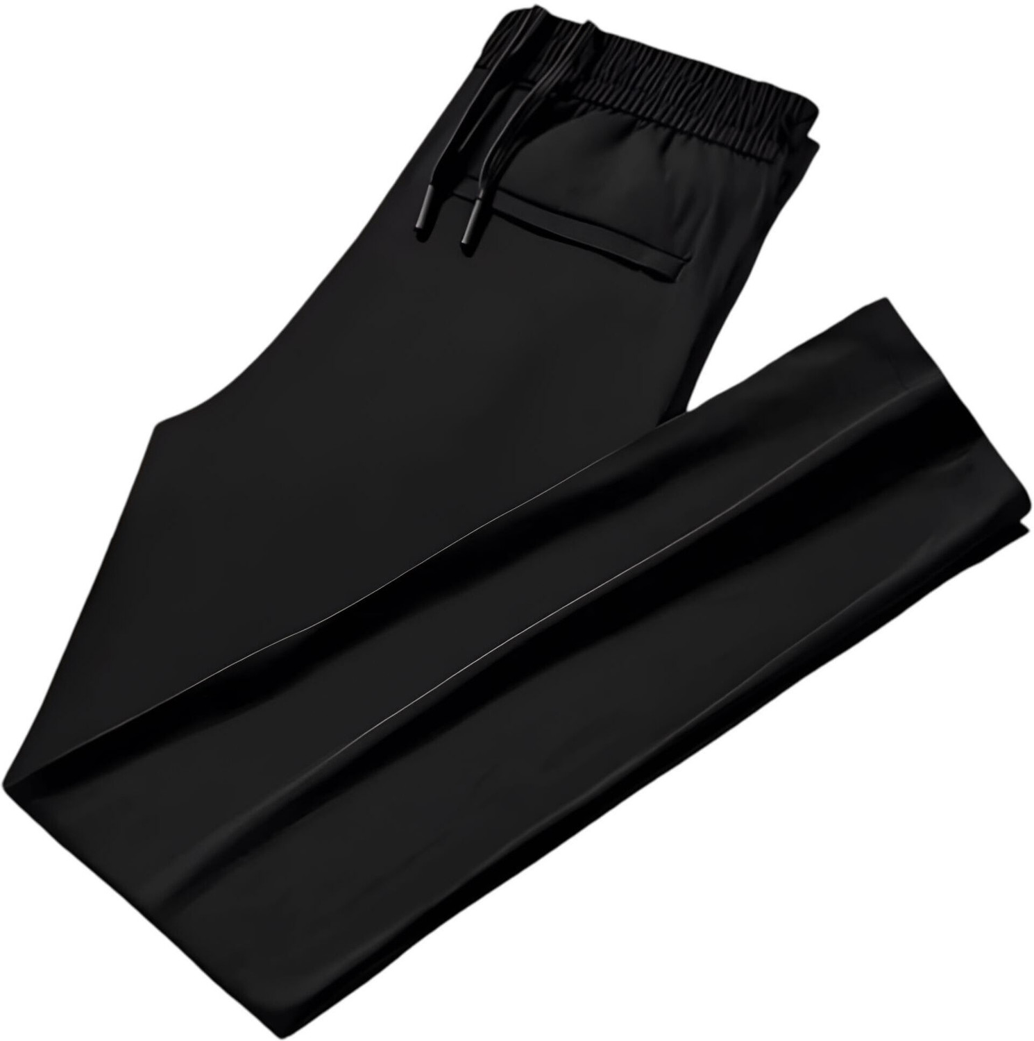 Image of Bellwit Solid Men Black Track Pants