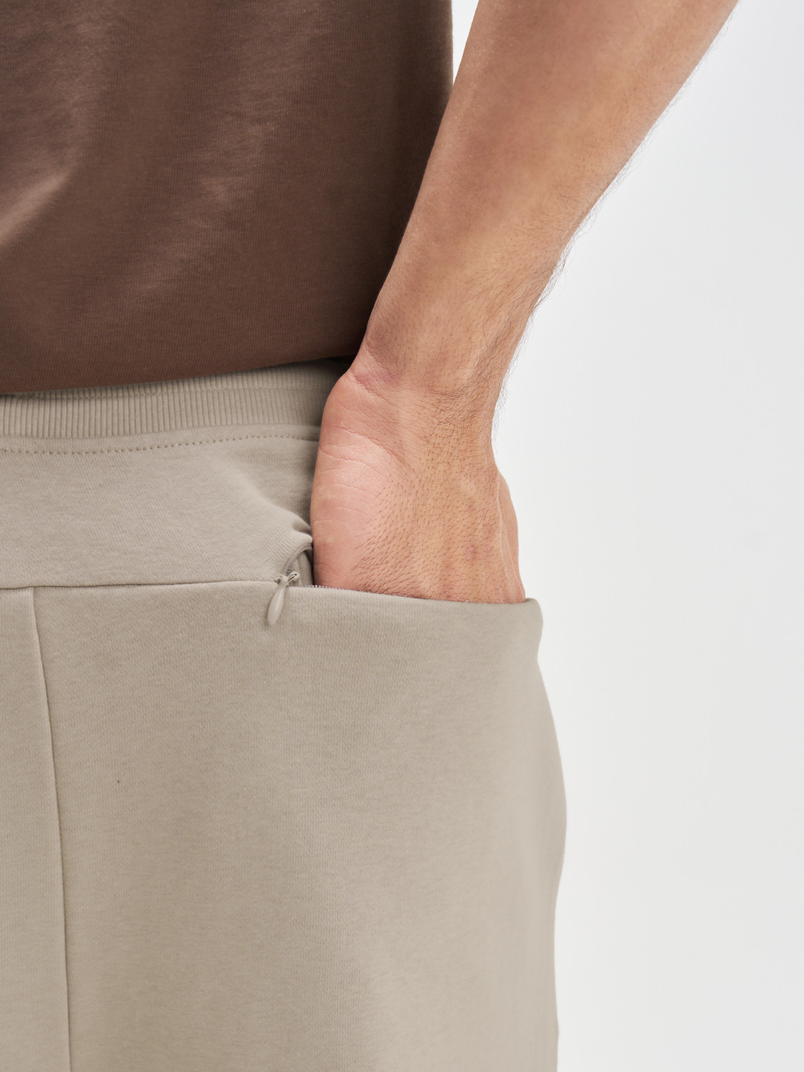 Image of XYXX Solid Men Beige Track Pants