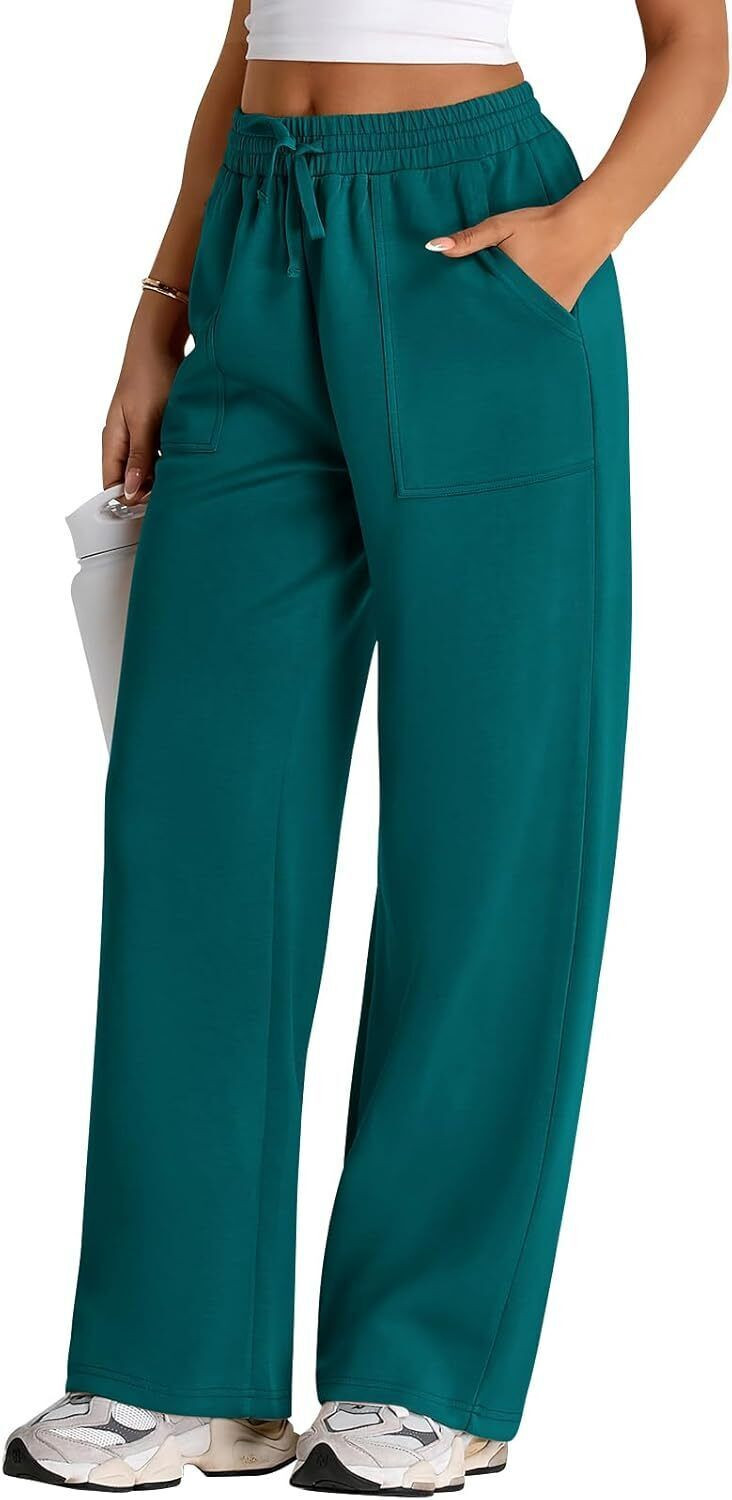 Image of Q-Rious Relaxed Women Dark Green Trousers