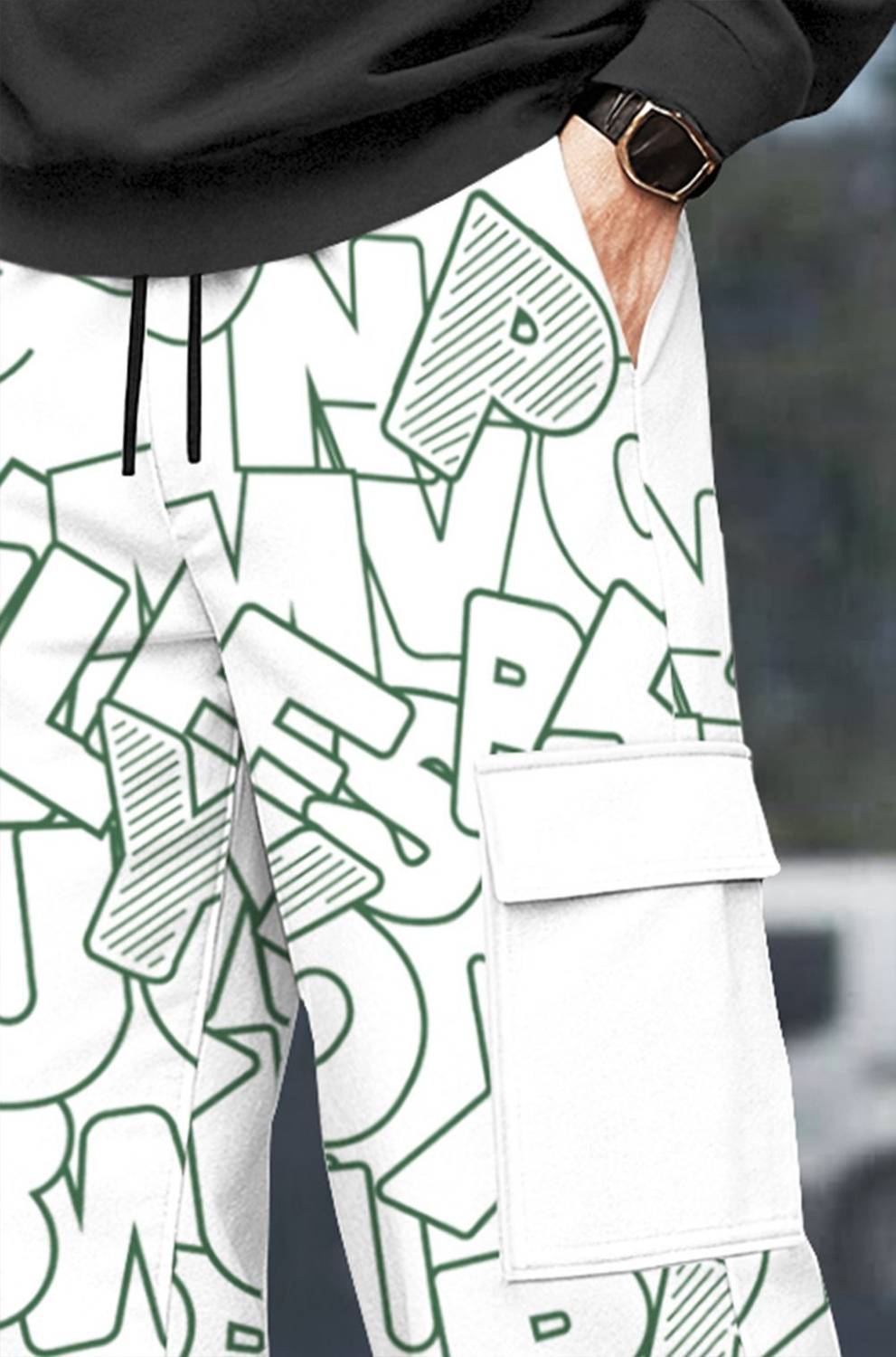 TRIPR Printed Men White Track Pants - Image 5