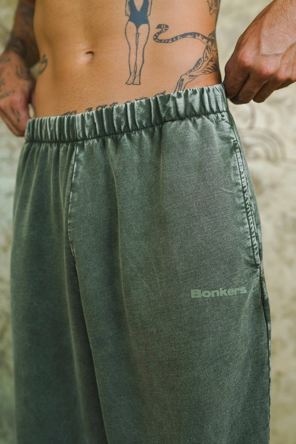 Bonkers Men Olive Track Pants - Image 5