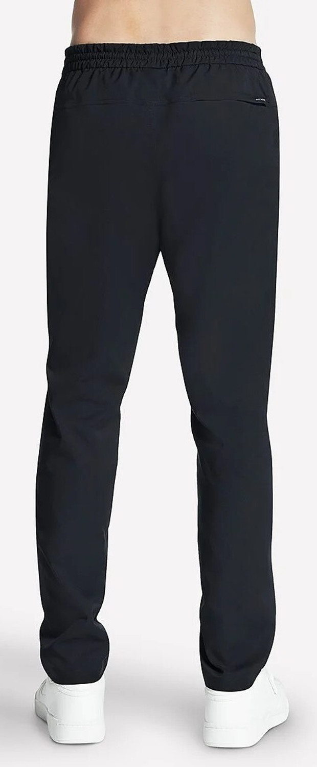 Image of Skechers Men Solid Black Track Pants