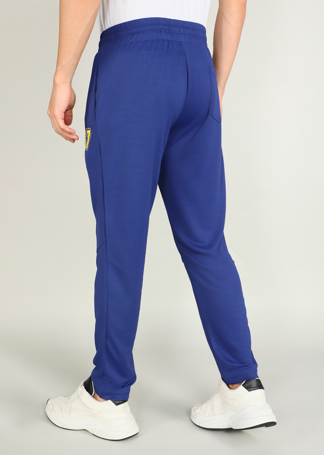 Image of Shiv Naresh Printed Men Dark Blue Track Pants