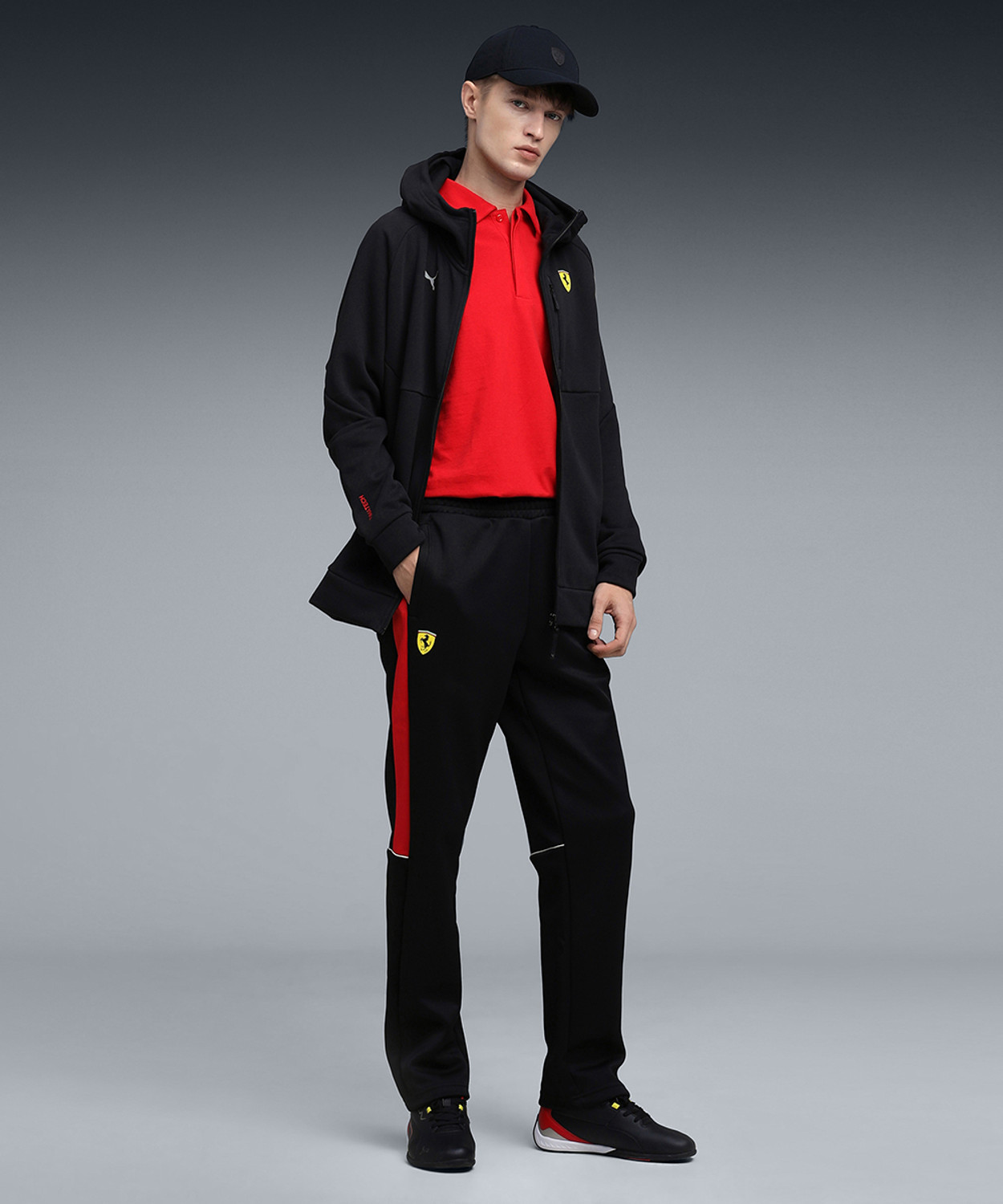 Image of PUMA Solid Men Black Track Pants