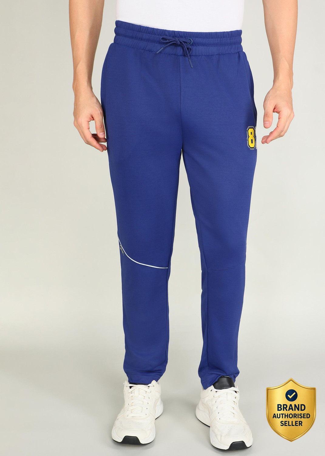 Image of Shiv Naresh Printed Men Dark Blue Track Pants