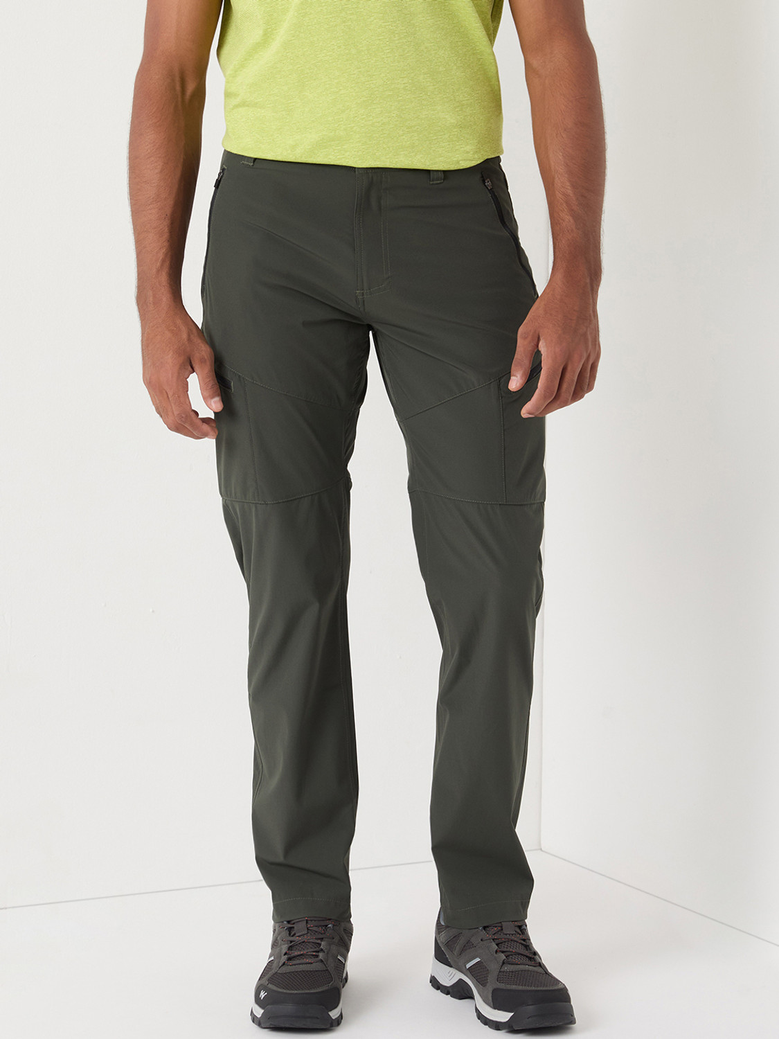 Image of Wildcraft Solid Men Olive Track Pants