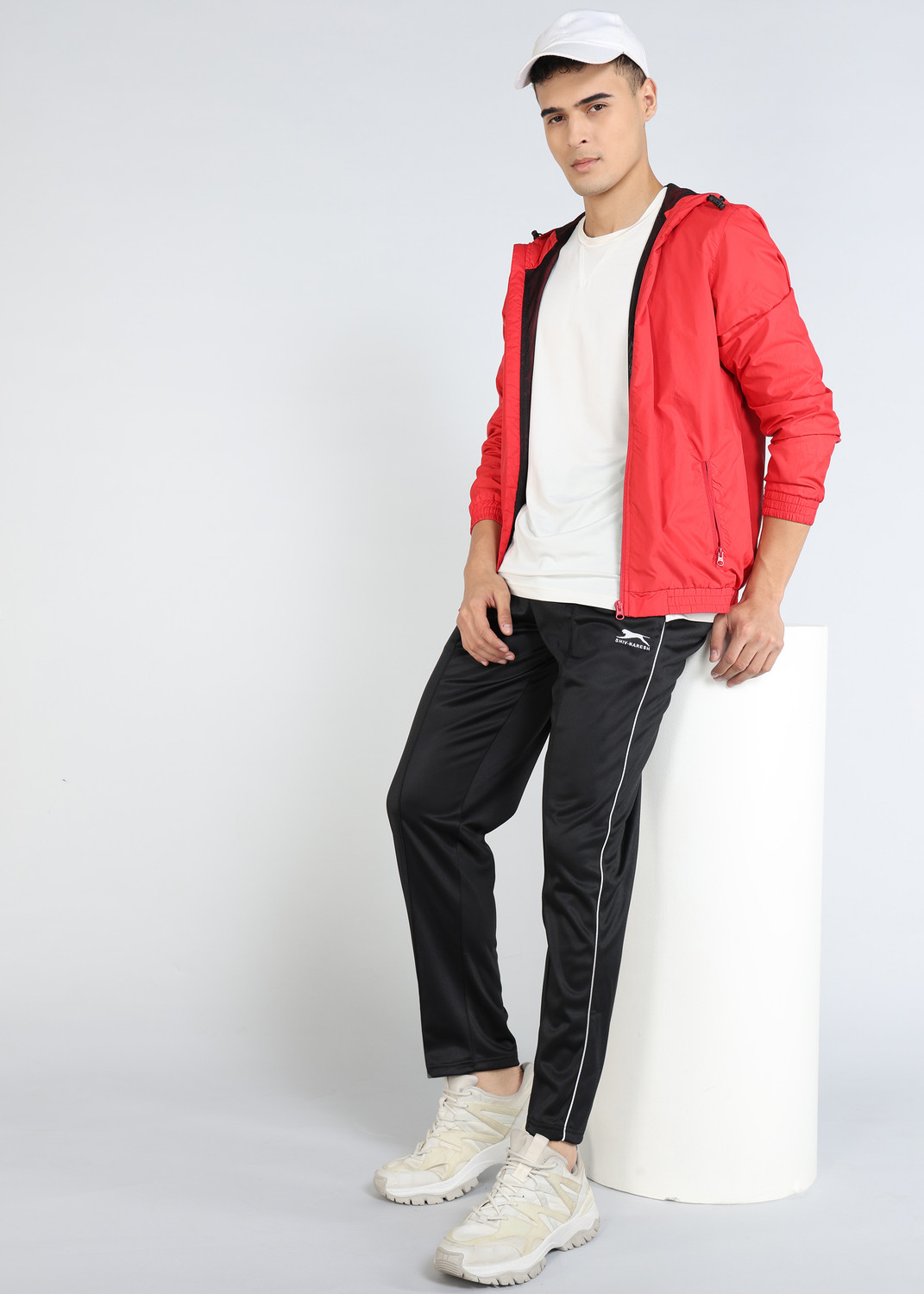 Image of Shiv Naresh Solid Men Black Track Pants