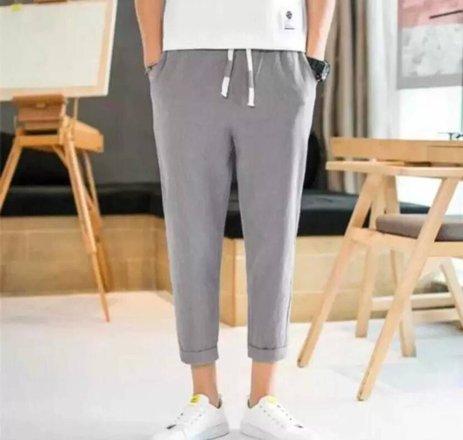 magen trendy style Solid Men Grey Track Pants