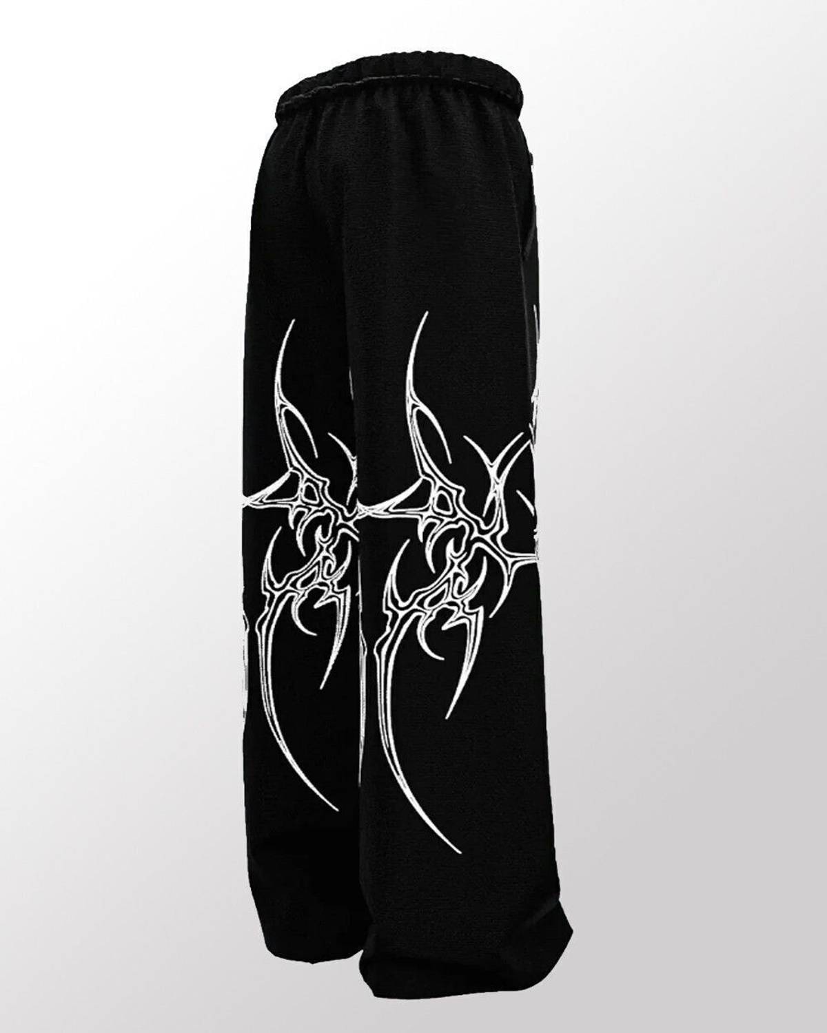 ZEN1FASHION Men Black Printed Track Pants - Image 3