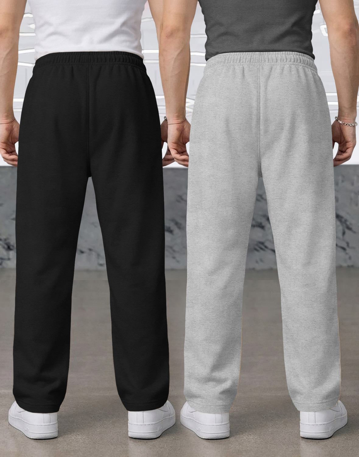 Image of TRIPR Solid Men Black, Grey Track Pants