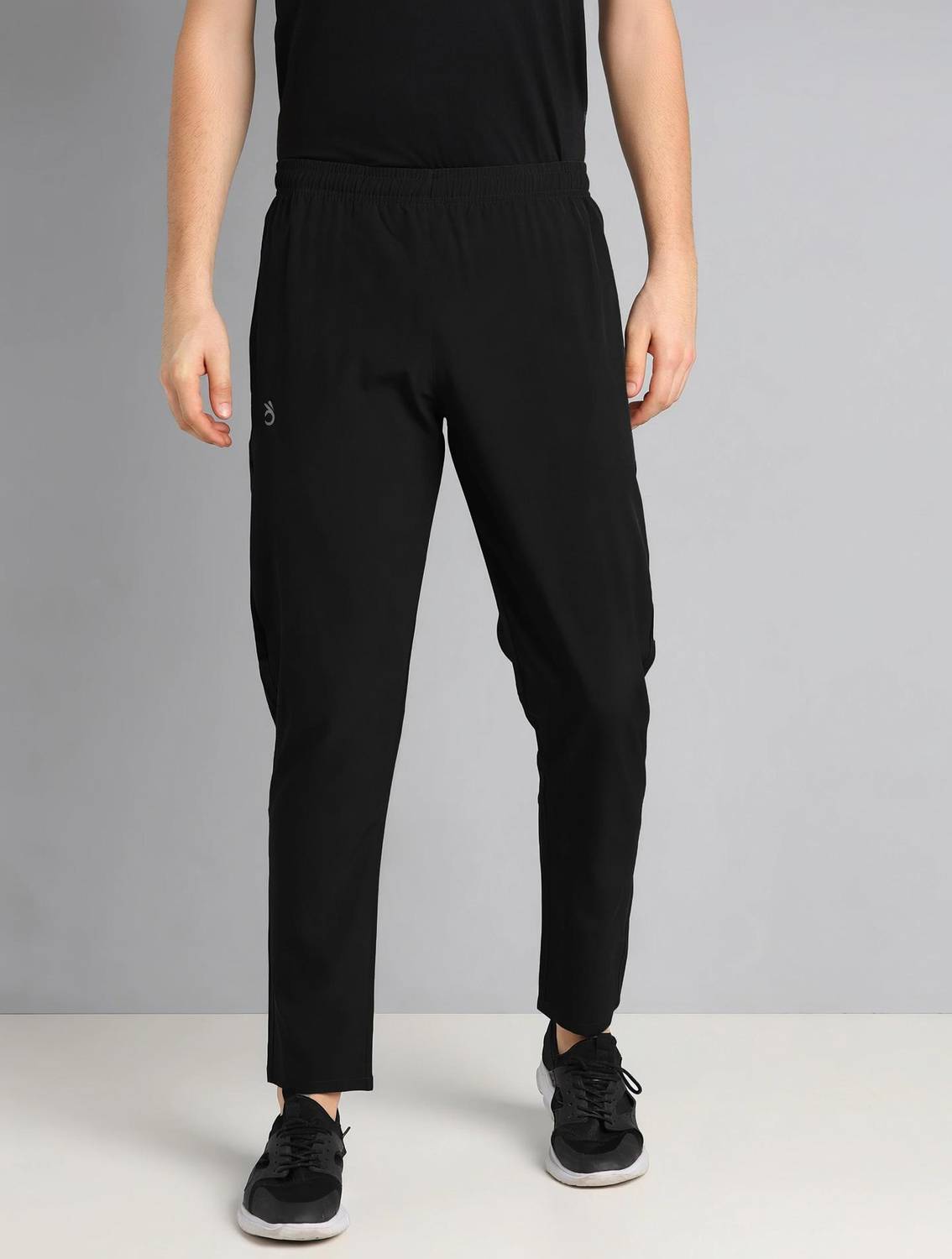 Lemona Solid Men Black Track Pants