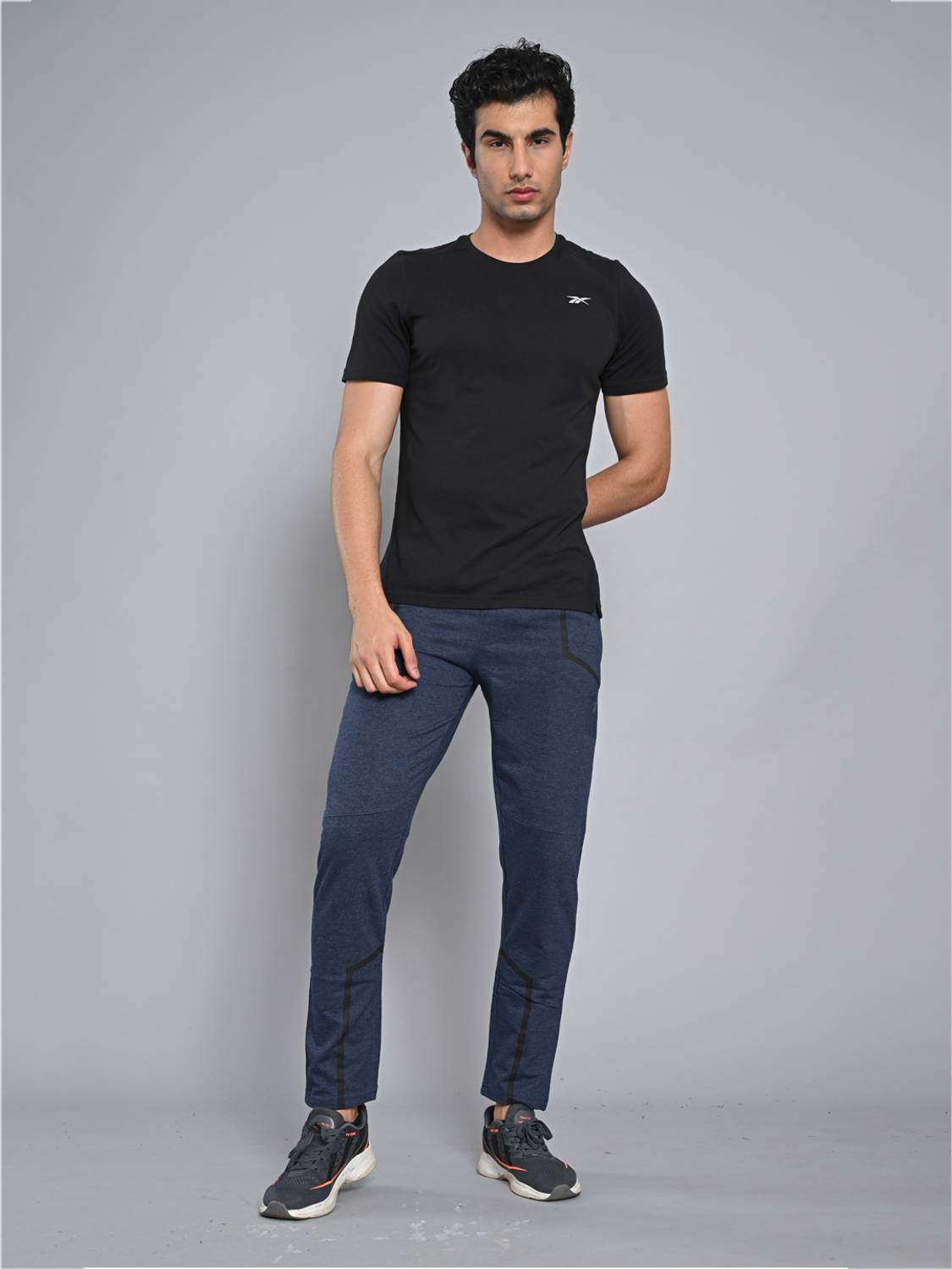 KILLER Geometric Print Men Dark Blue Track Pants - Image 2