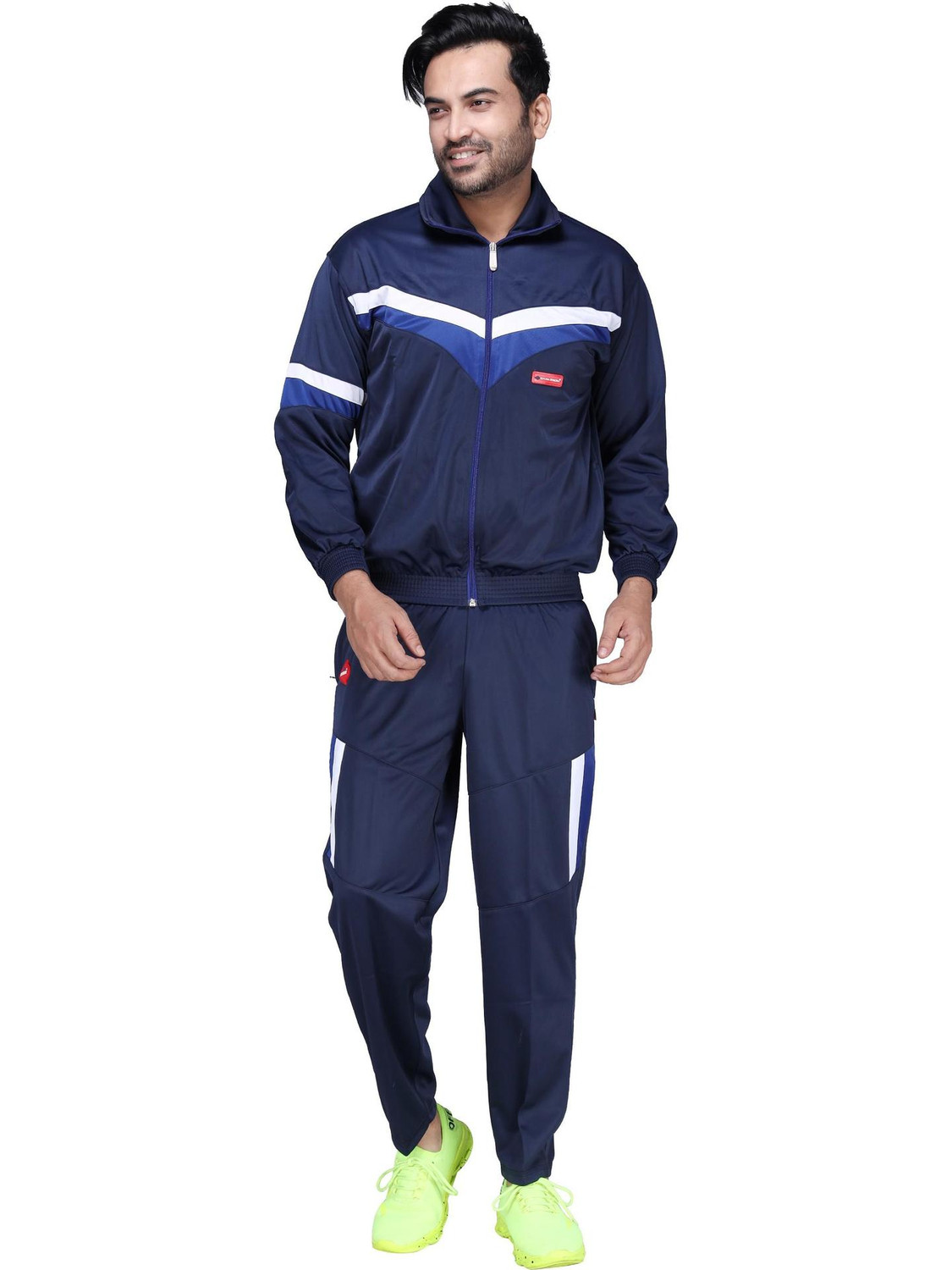 Image of CARLTRON Solid Men Track Suit