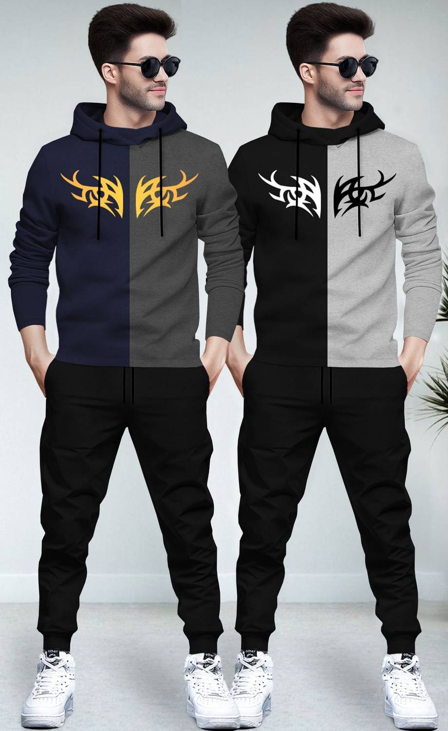 BLIVE Colorblock Men Track Suit