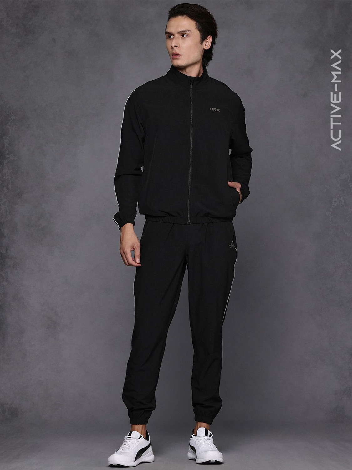 Image of HRX by Hrithik Roshan Solid Men Track Suit