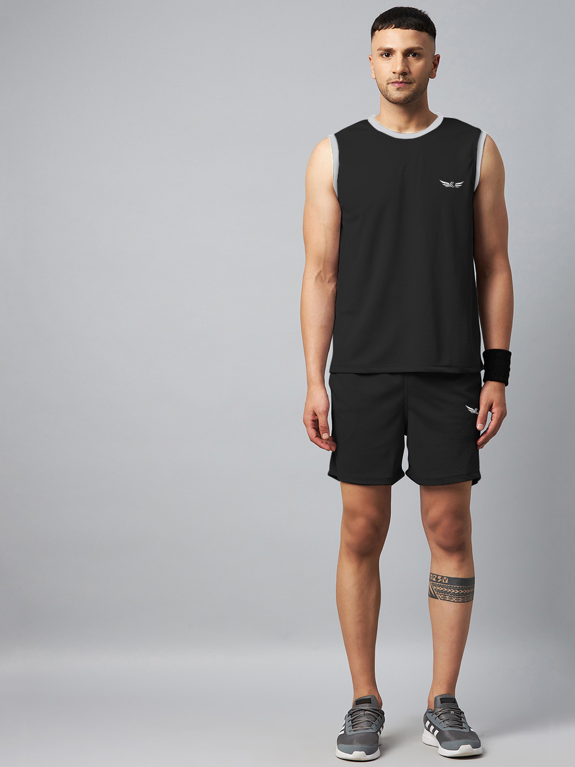 Image of Crease & Clips Solid Men Track Suit