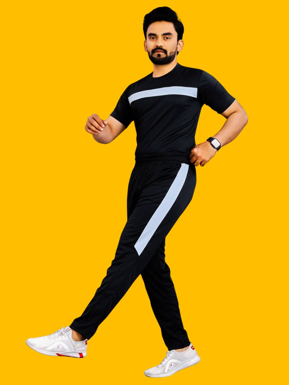 BALUDAENTEPRISE Colorblock Men Track Suit