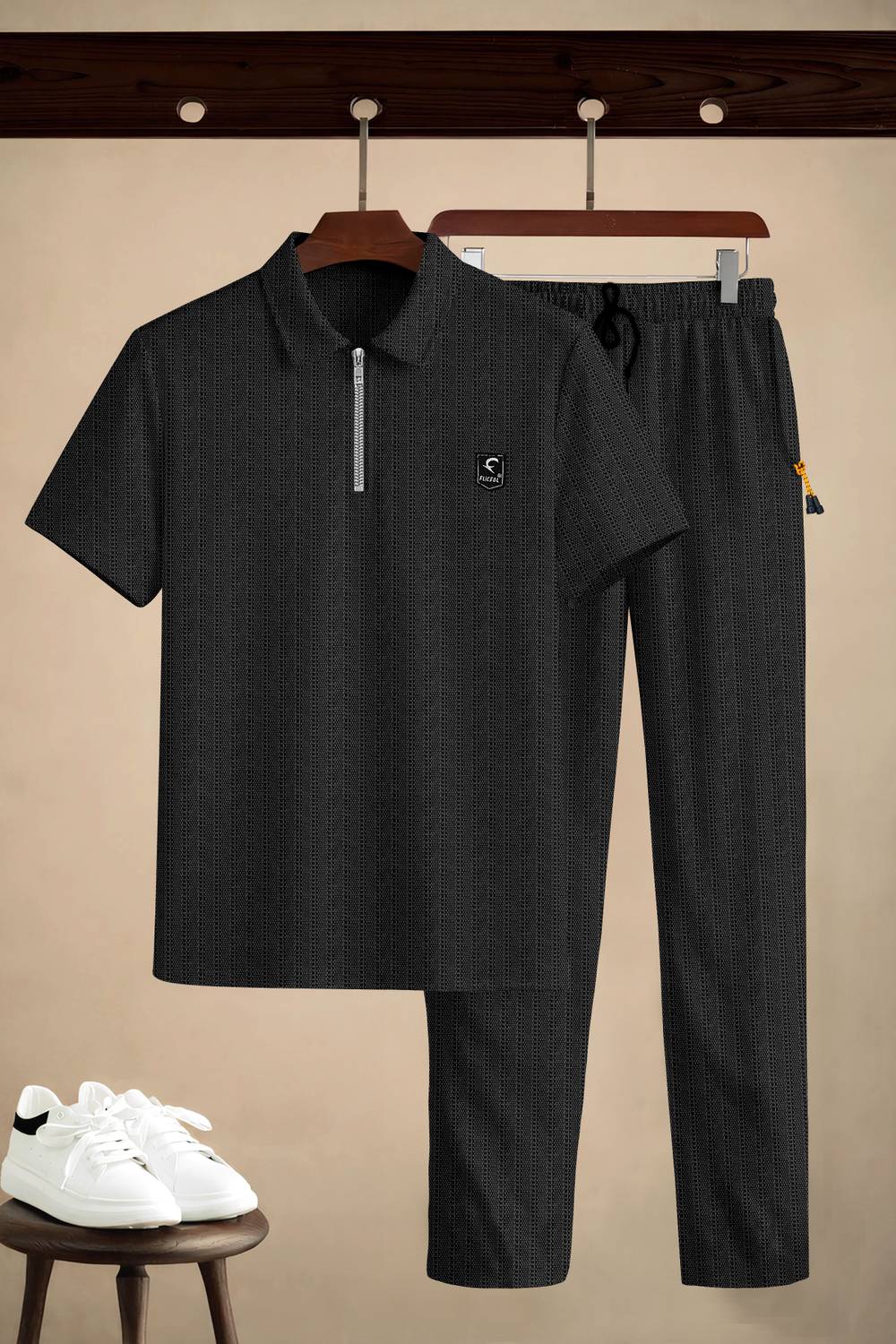 Flicfol Men Solid Track Suit - Image 1