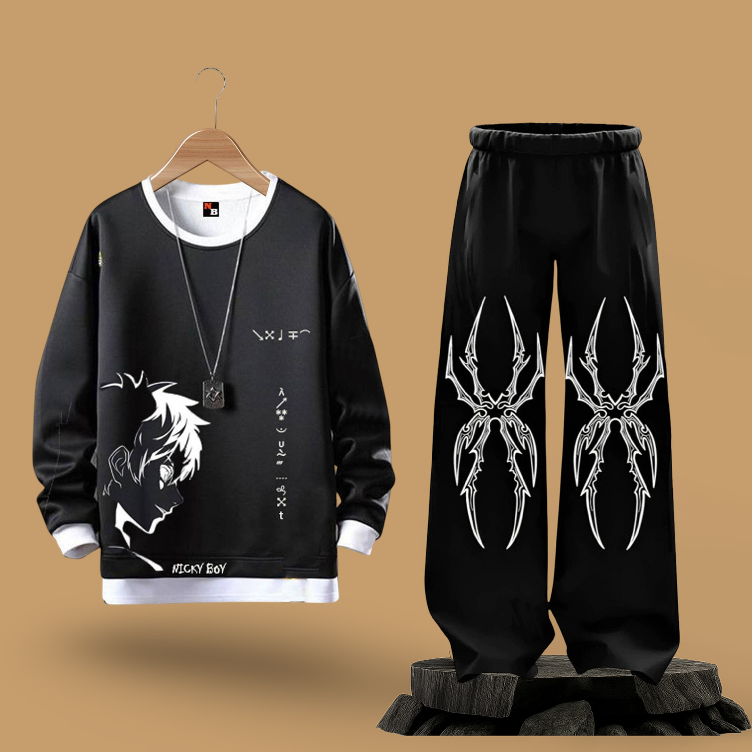 Image of NB NICKY BOY Printed Men Track Suit