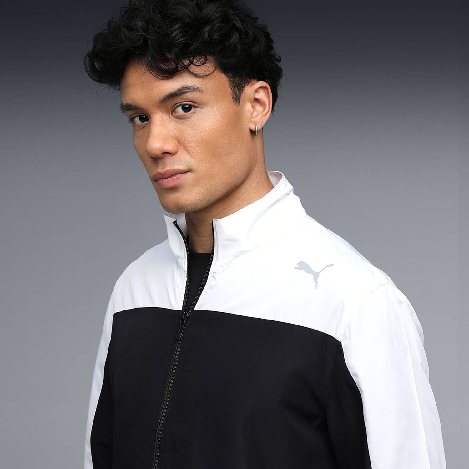 PUMA Men Solid Colorblock Track Suit - Image 2