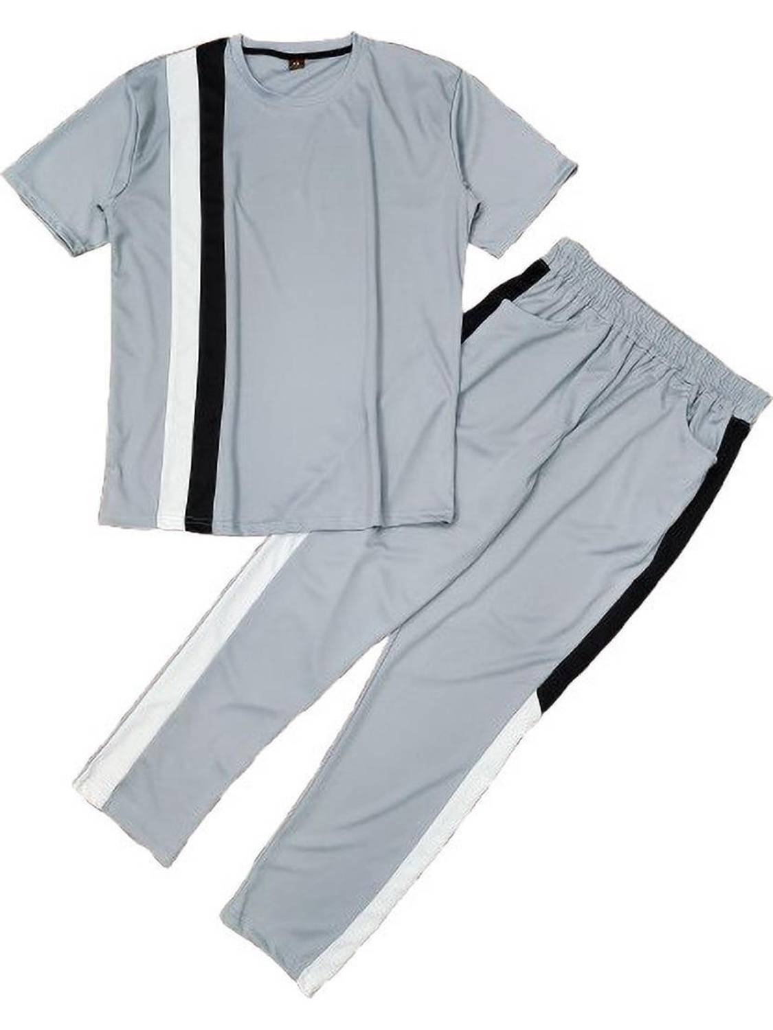 BALUDACLOTHS Solid, Colorblock Men Track Suit