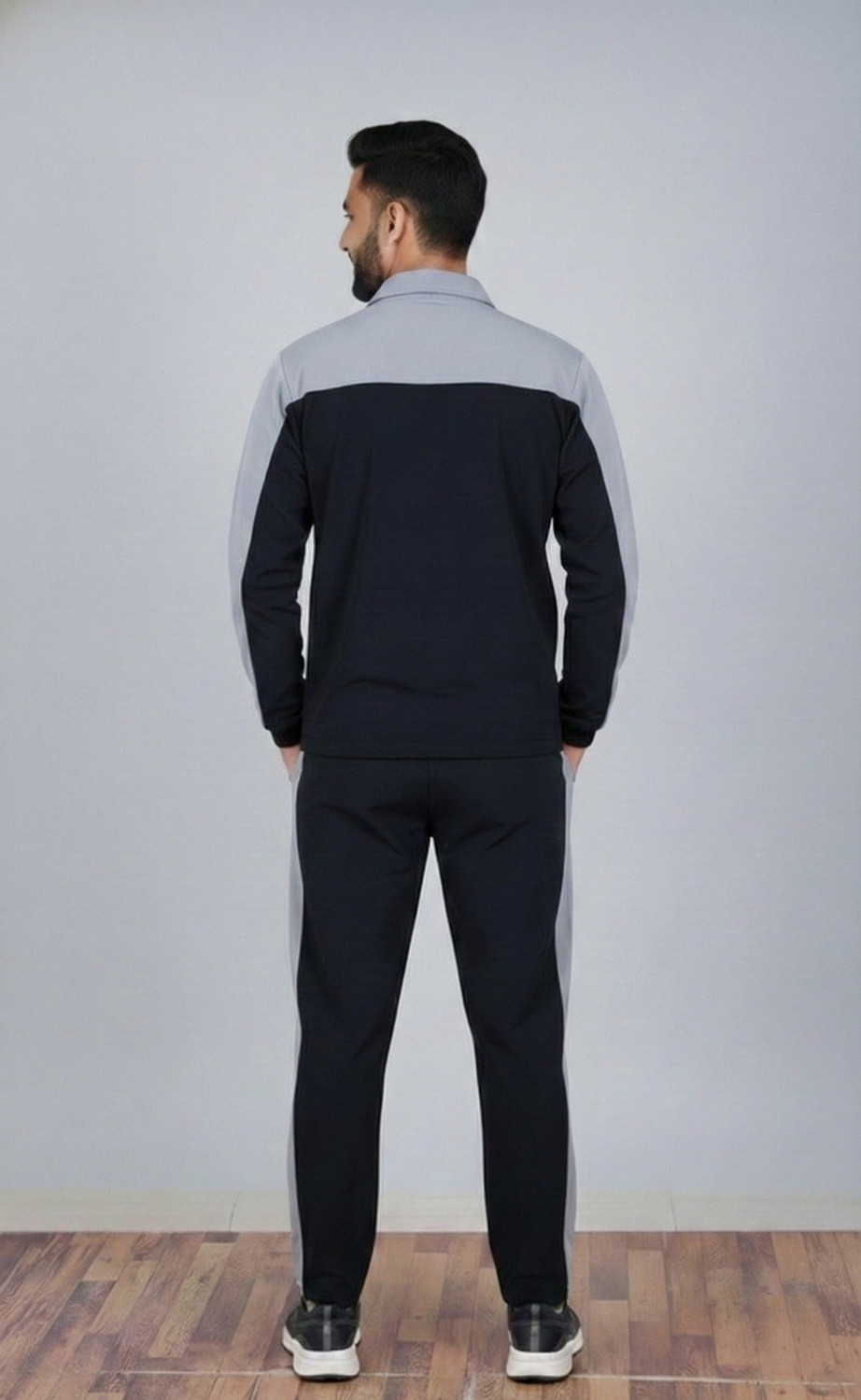 Image of SAK ALL-STAR Colorblock Men Track Suit