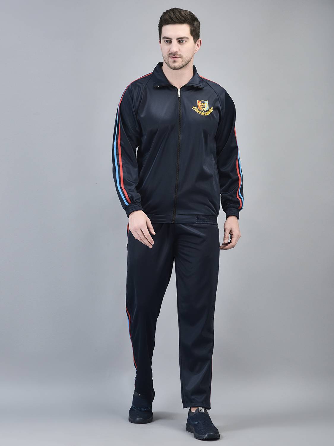 army apparel Striped Men & Women Track Suit