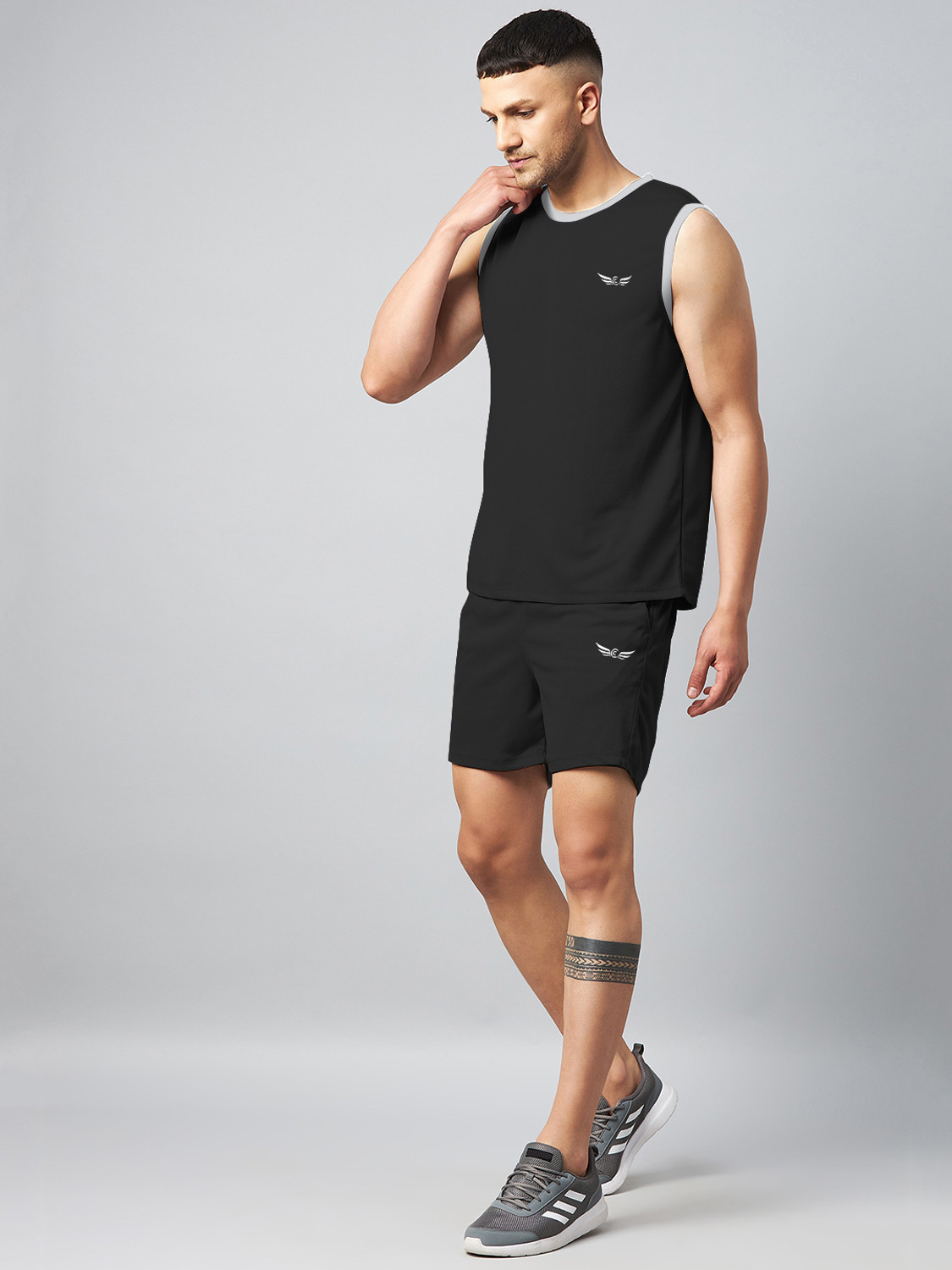 Image of Crease & Clips Solid Men Track Suit