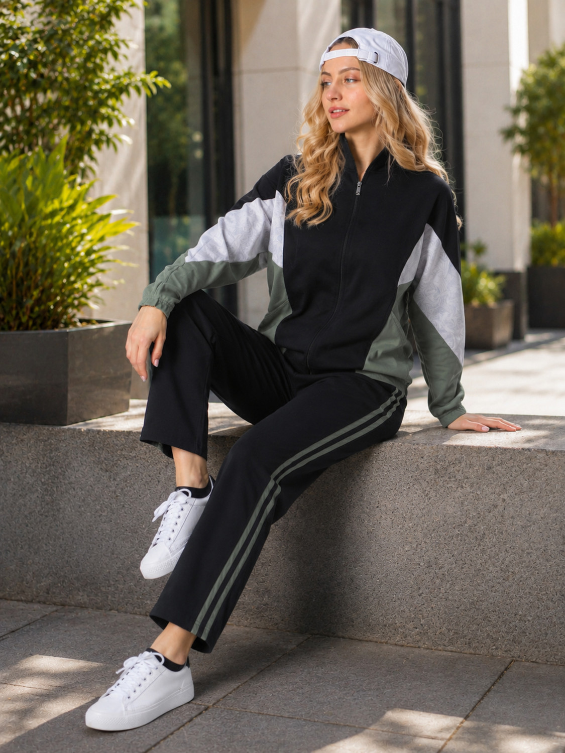 Image of Creation By London Hills Colorblock Women Track Suit