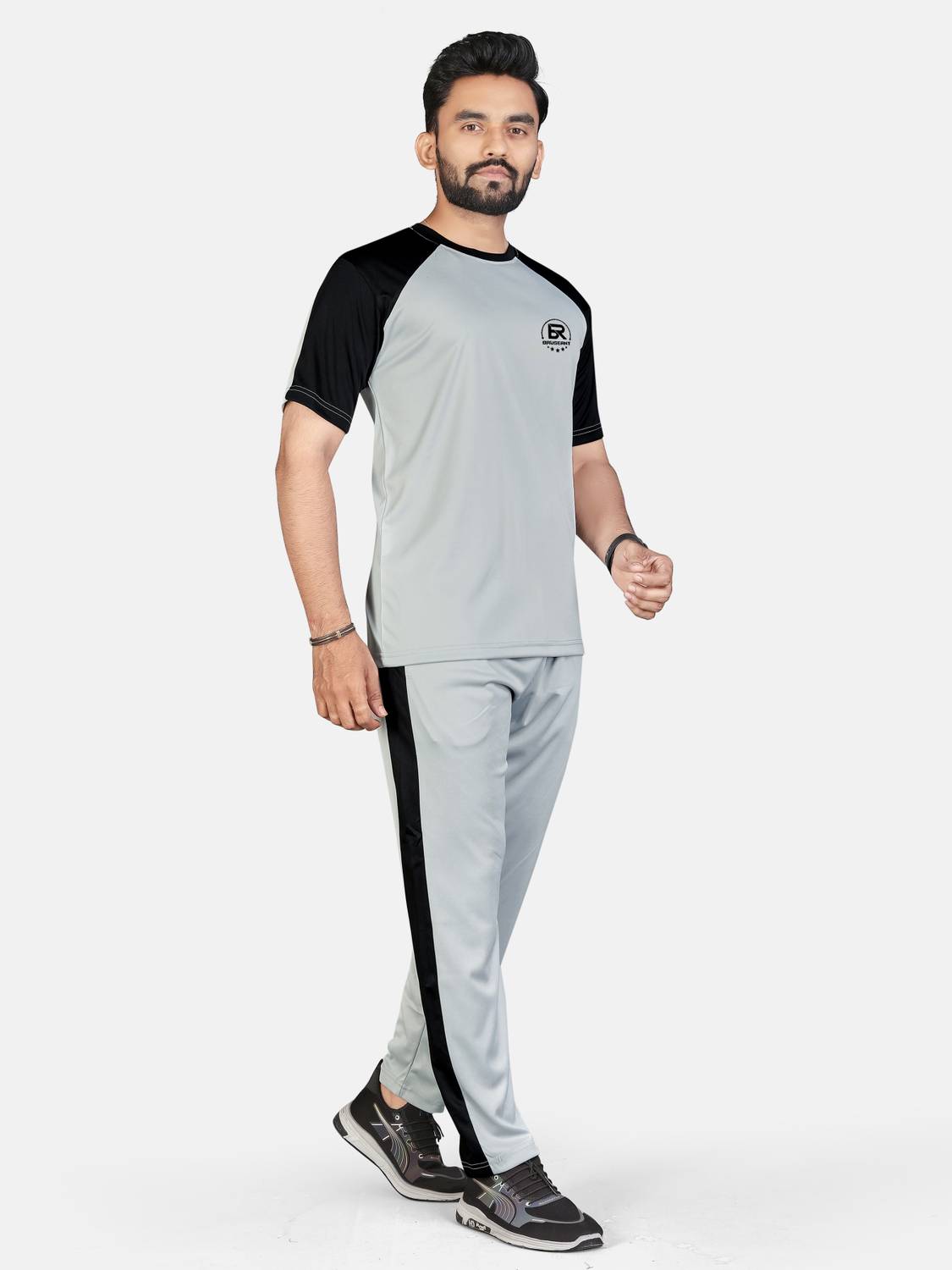 BRUSEANT Striped Men Track Suit - Image 2