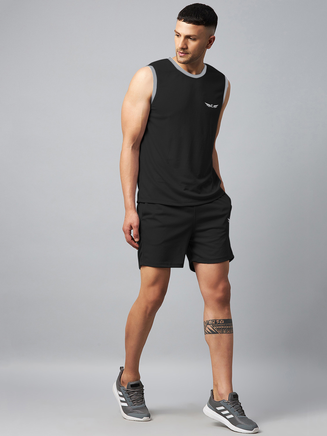 Image of Crease & Clips Solid Men Track Suit