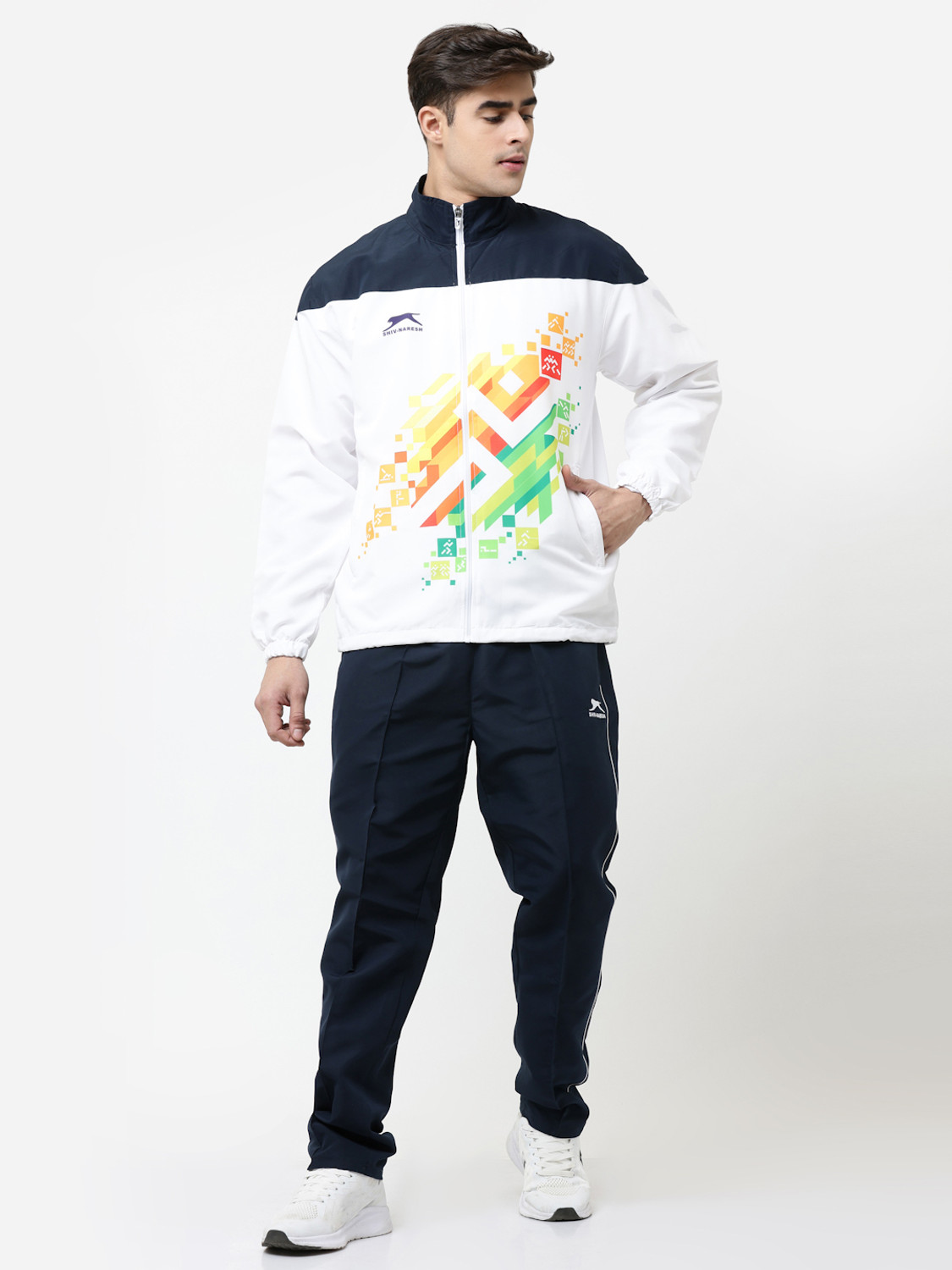 Shiv Naresh Khelo India Printed Men Track Suit