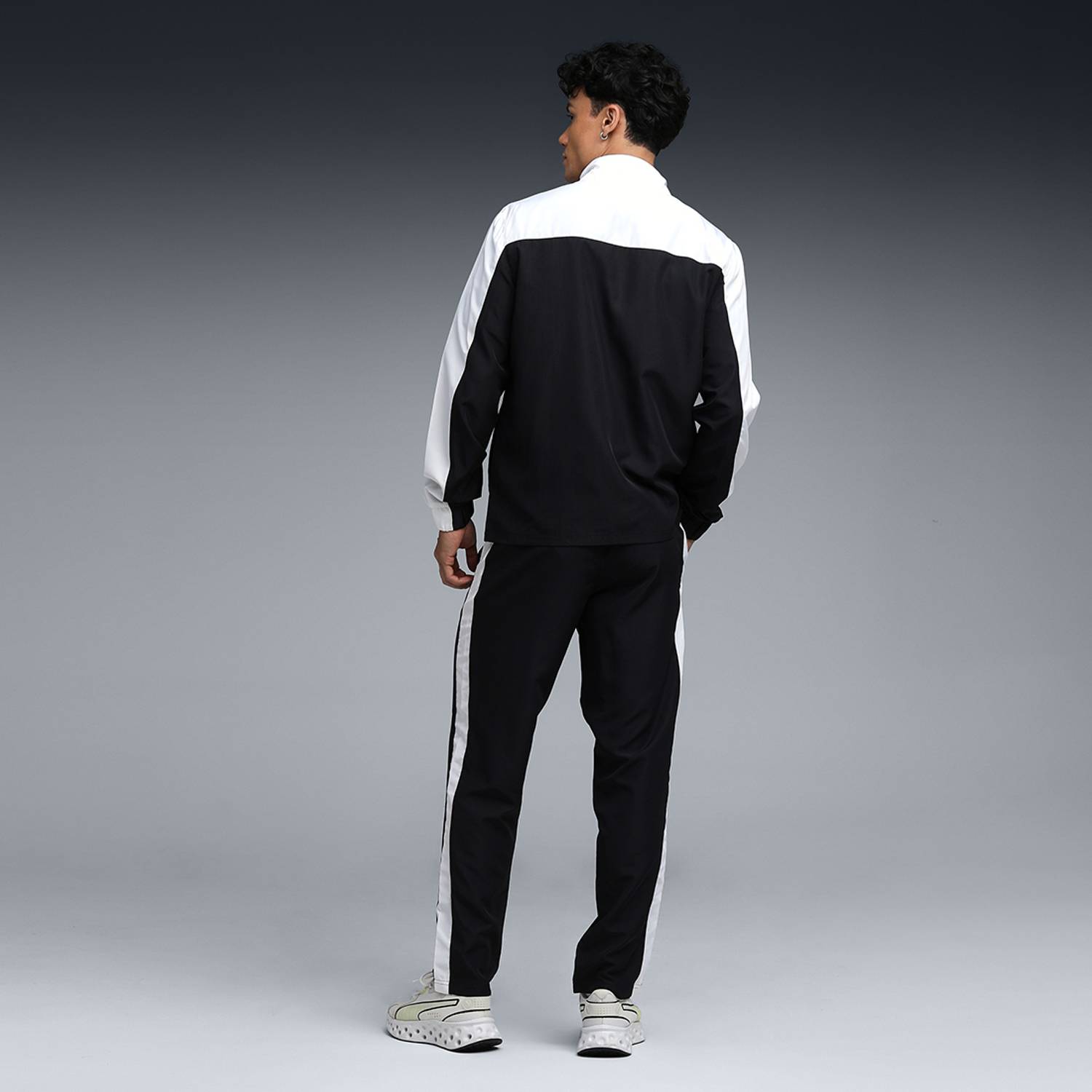 PUMA Men Solid Colorblock Track Suit - Image 4