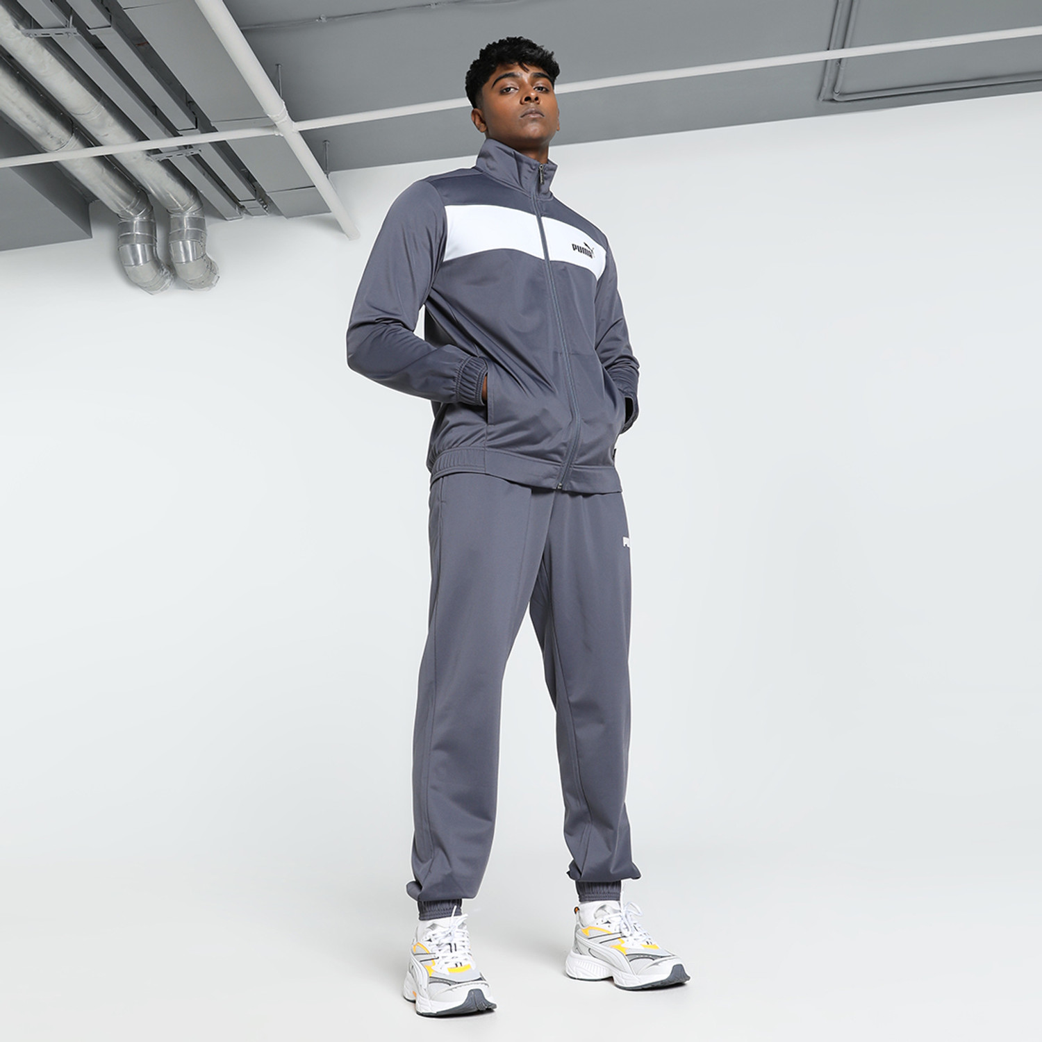 Image of PUMA Solid Men Track Suit