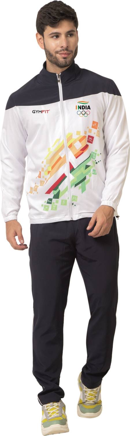 Gymfit Men's Self Design Track Suit - Image 1