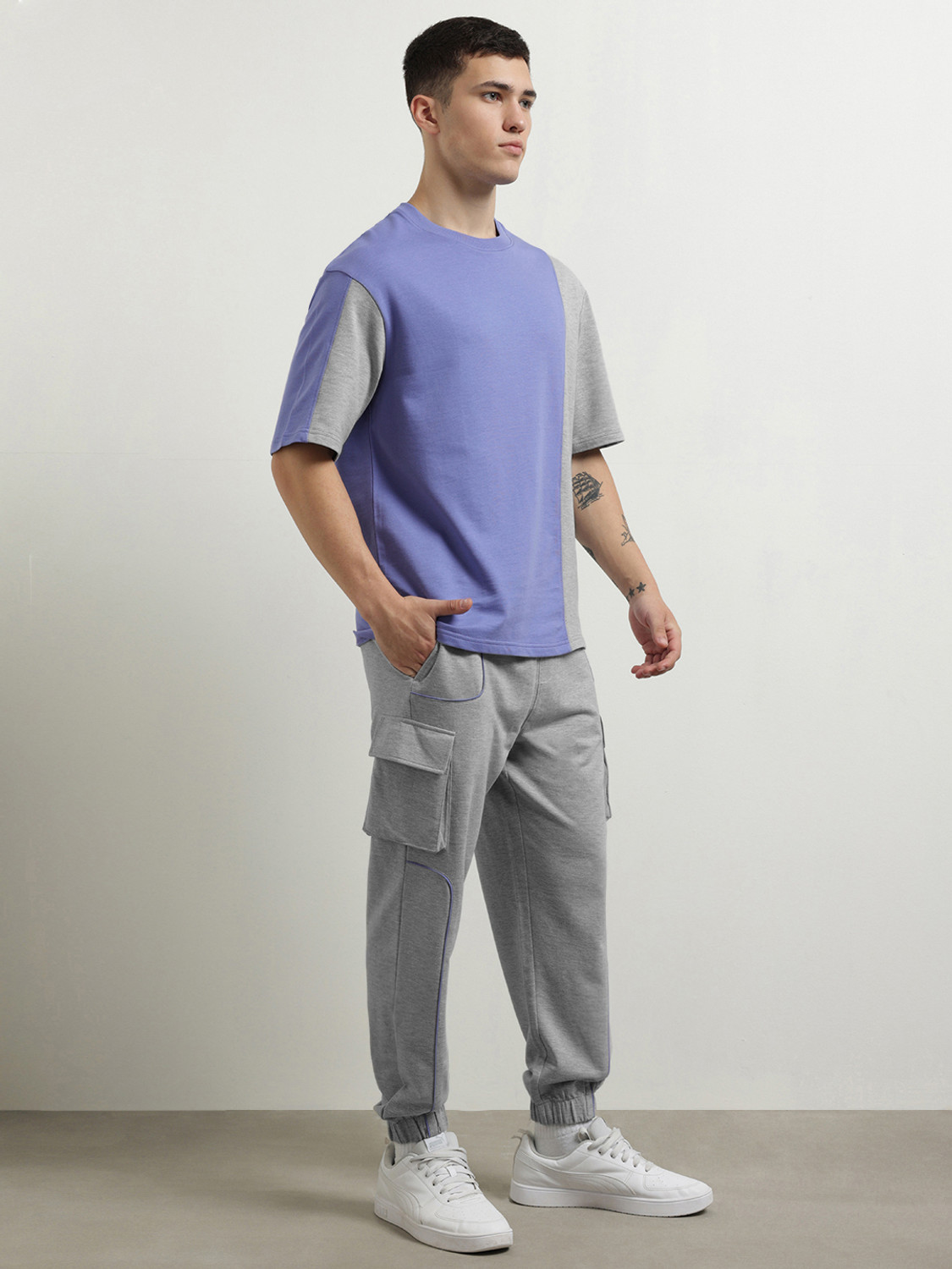 Image of NOBERO Colorblock Men Track Suit