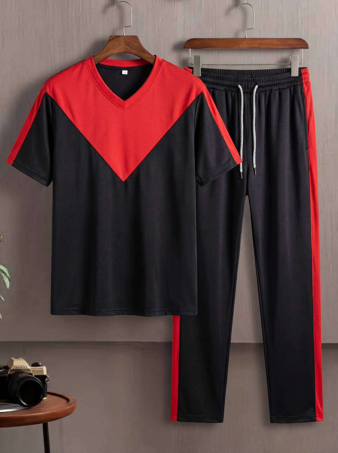 BRUSEANT Striped, Colorblock Men Track Suit