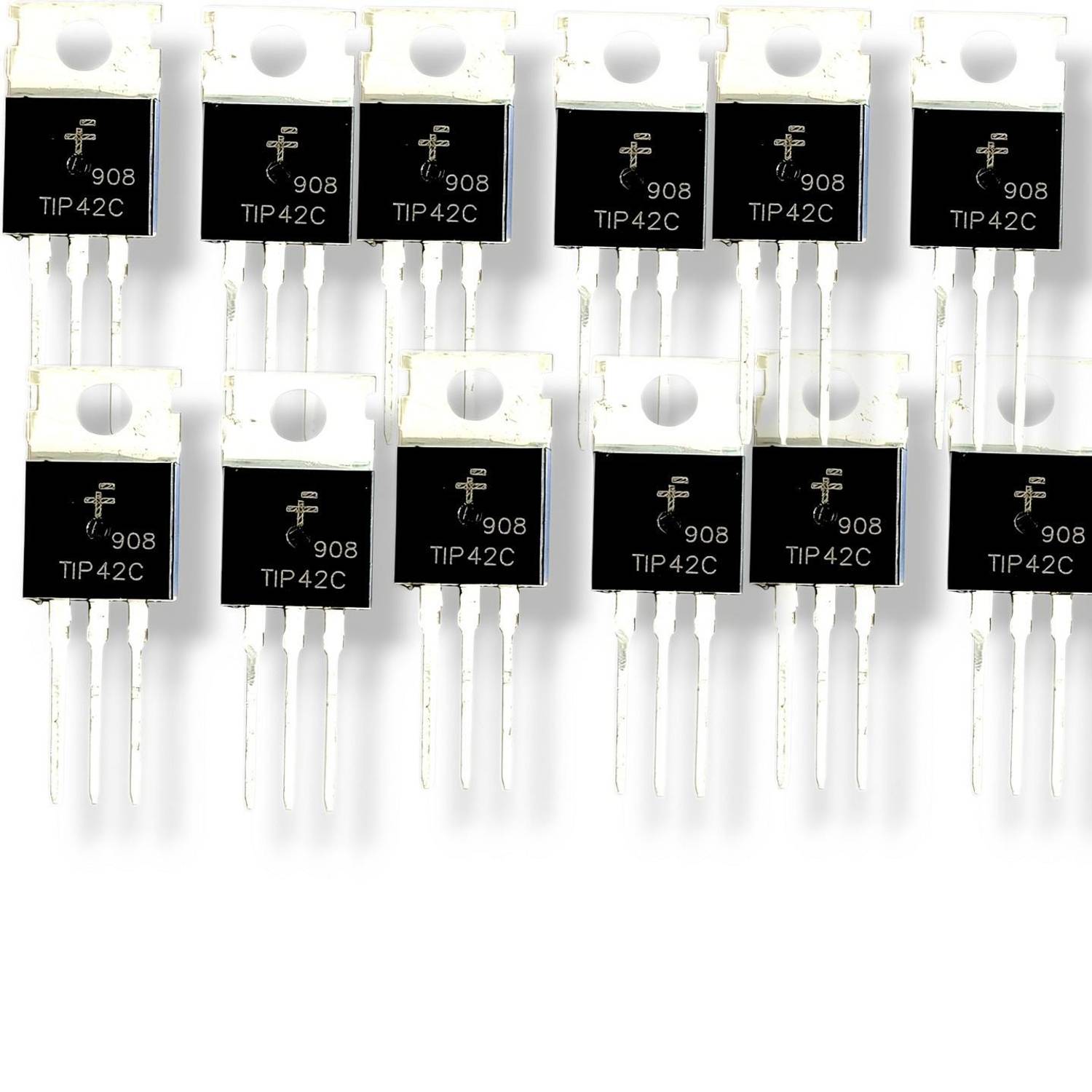 AVISRI 10 PCS TIP42C 6A,100V, 65W, PNP TRANSISTOR PNP Transistor
