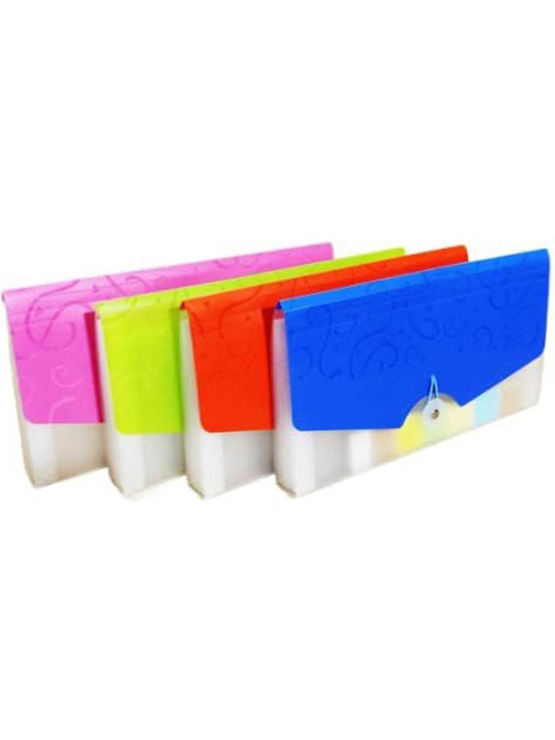 CAMPIO (Pack of 1) Expanding Cheque Book Holder Case 13 Pockets with Elastic Swing