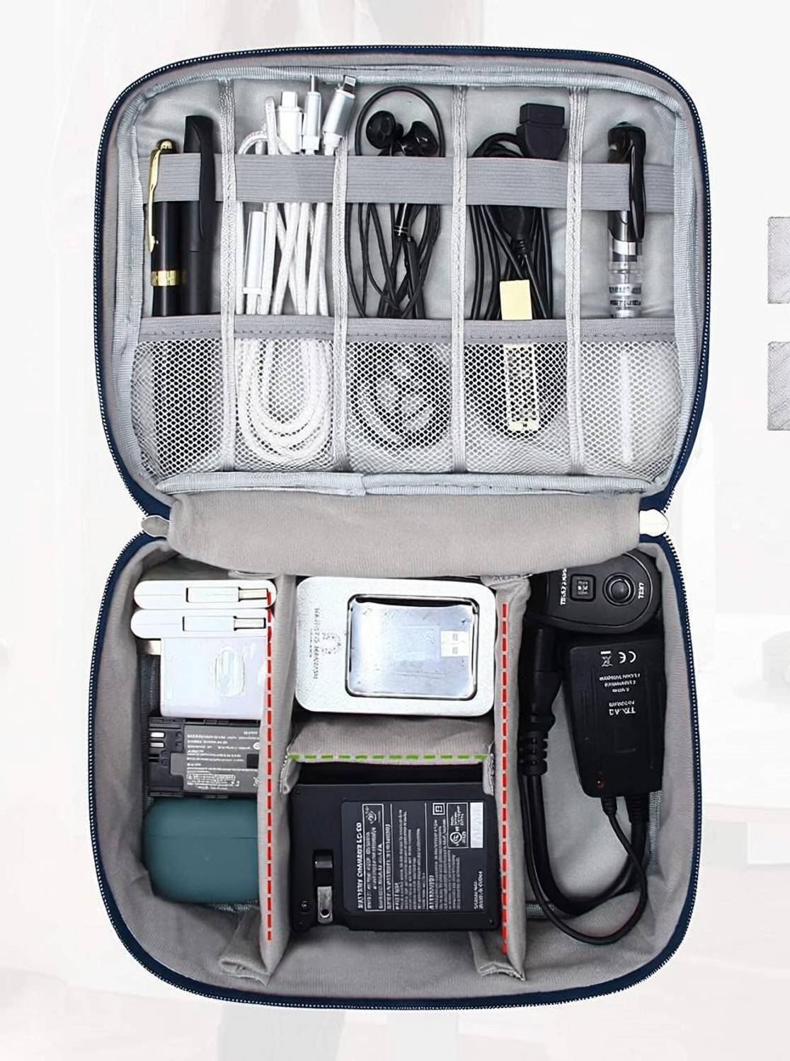 XYJIQS Multi Colour Electronics Accessories Organizer Bag