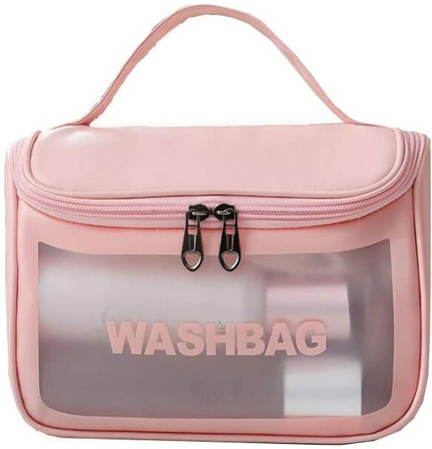ALWAFLI Toiletry, Cosmetic, Wash Make Up Bag Waterproof, Portable Carry Pouch With Hook