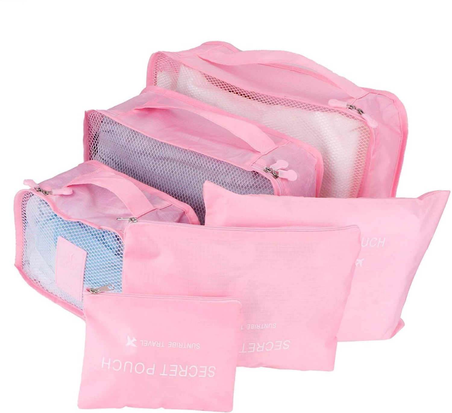 Image of RAIYARAJ Packing Bag, Lightweight Nylon Cloth Material 6Pcs /Set Storage Bag, Portable