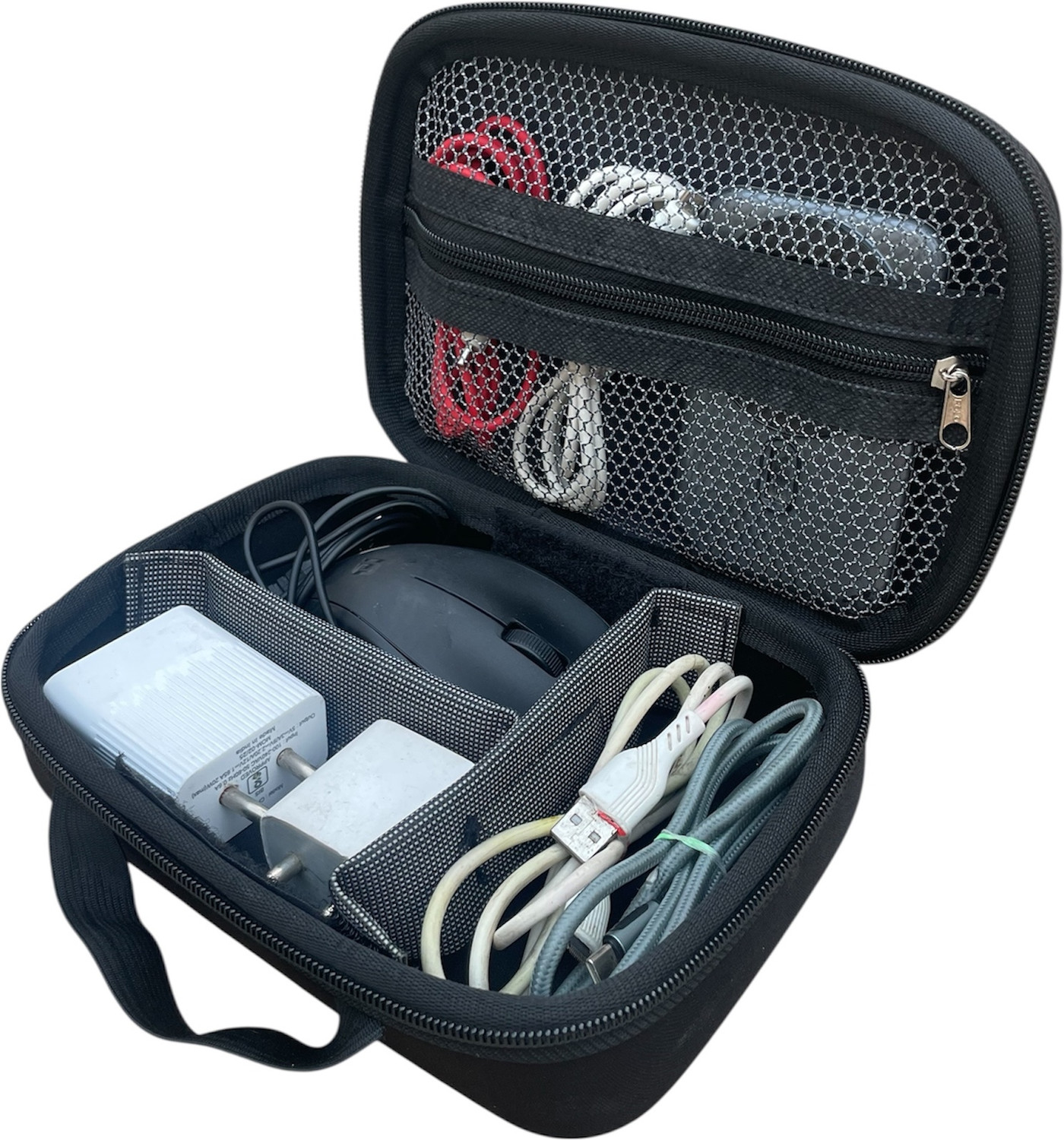 Image of IRONFIX shock absorbing travel gadget cable accessoiries organiser storage case bag