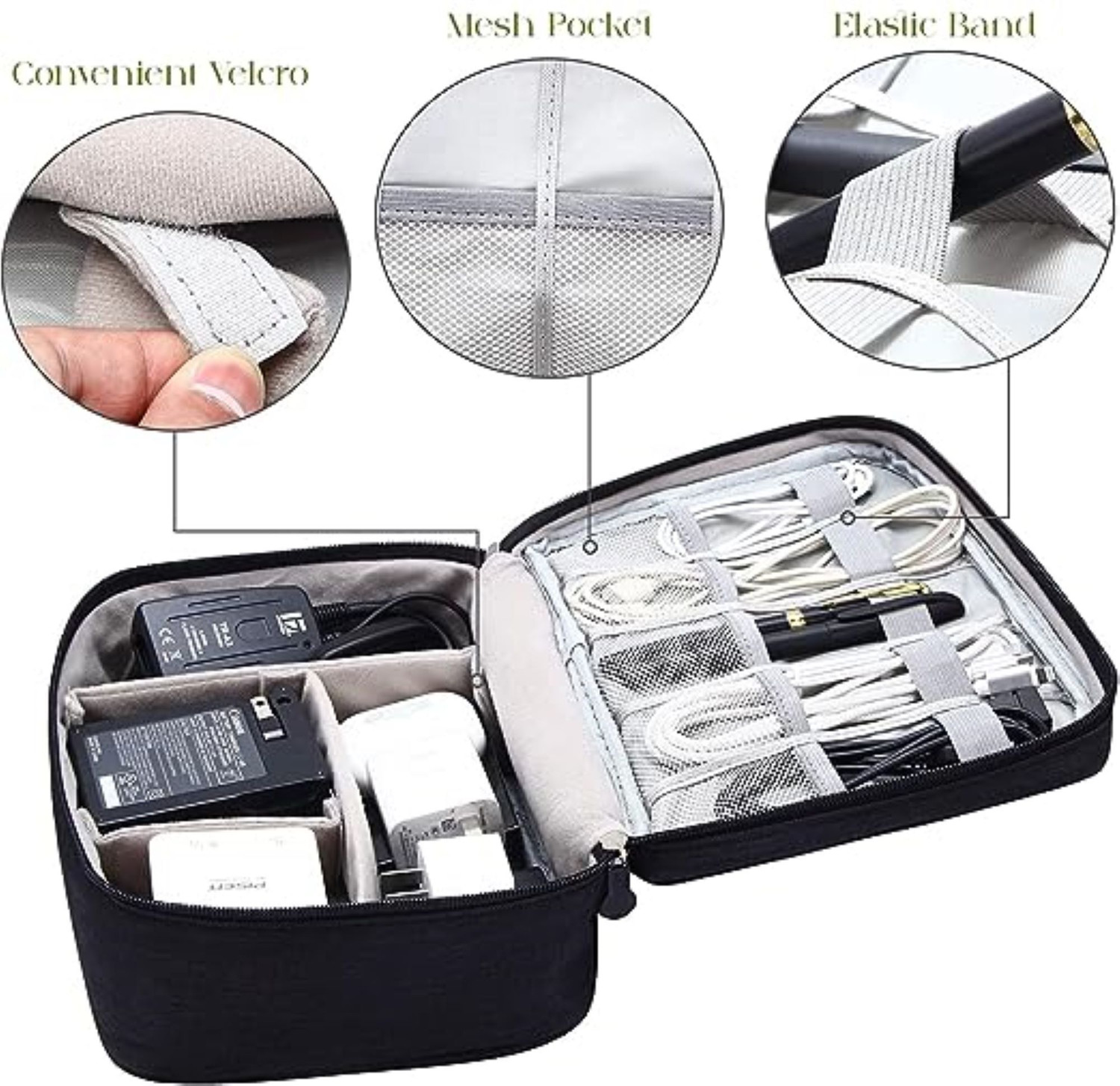 Image of UNICOM Electronics Gadgets organizer for traveling and storing tech accessories
