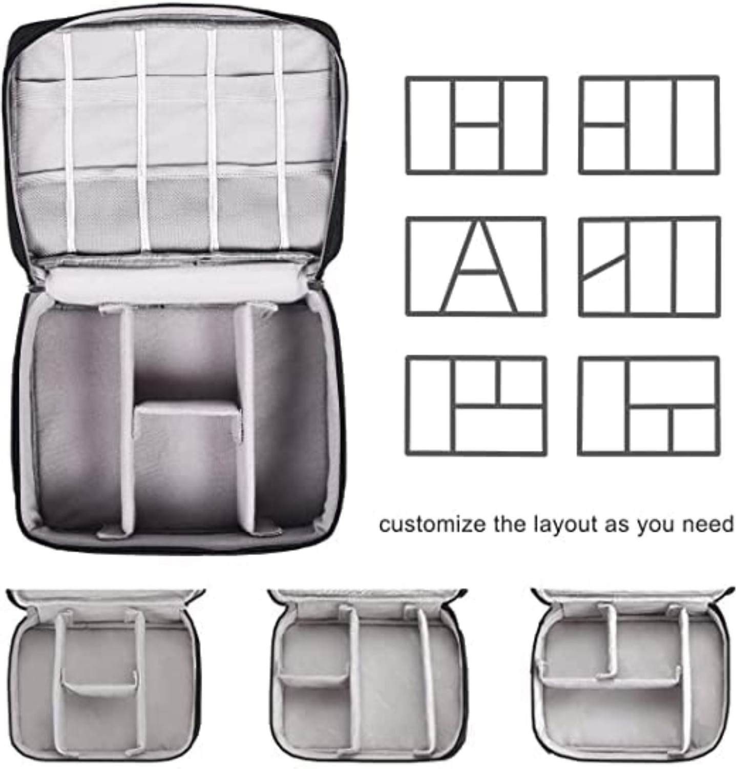 Image of UNICOM Electronics Gadgets organizer for traveling and storing tech accessories