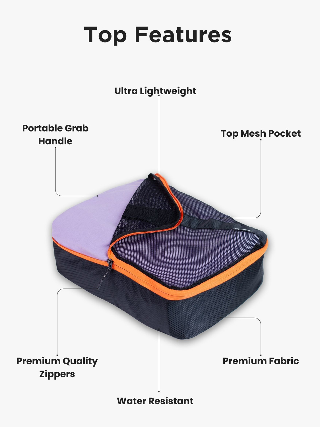 Image of CarryPro The Pro Packing Cubes Travel Organiser (Set of 6)